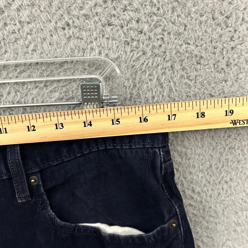 Levis Jeans Mens 33x30 Blue Corduroy‎ 502 Slim Tapered American Stretch Pants